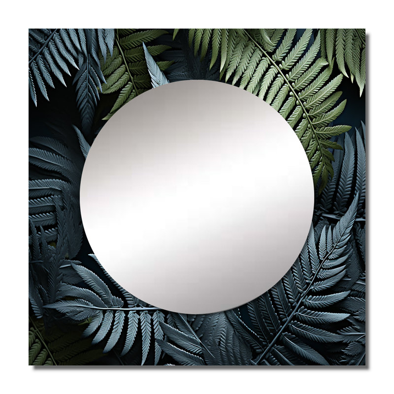 Jaterious - Art mural miroir de salon, 36 po x 36 po
