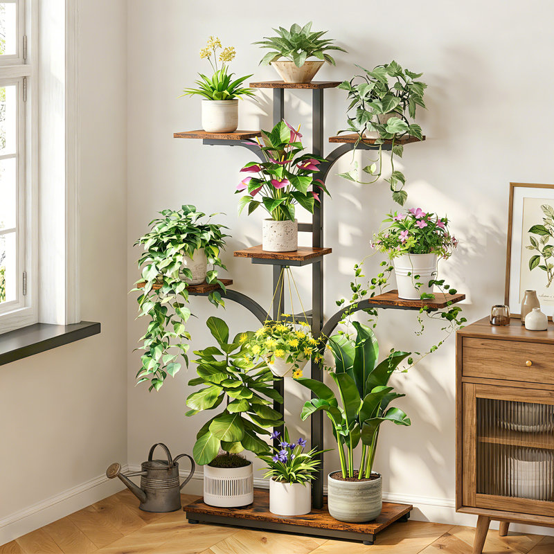 53.7'' Plant Shelf with Grow Lights, 7-Tier Plant Stand, 53.7in