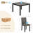5-Piece Wooden Dining Table Set With 4 Chairs For Dining Room
