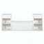 Banc de rangement tout-en-un avec coussin, compartiments, tiroirs et tablettes ouvertes, banc de rangement pour couloir, vestibule, salon-573736267