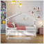 Lit double en bois avec lit gigogne simple-1053852871