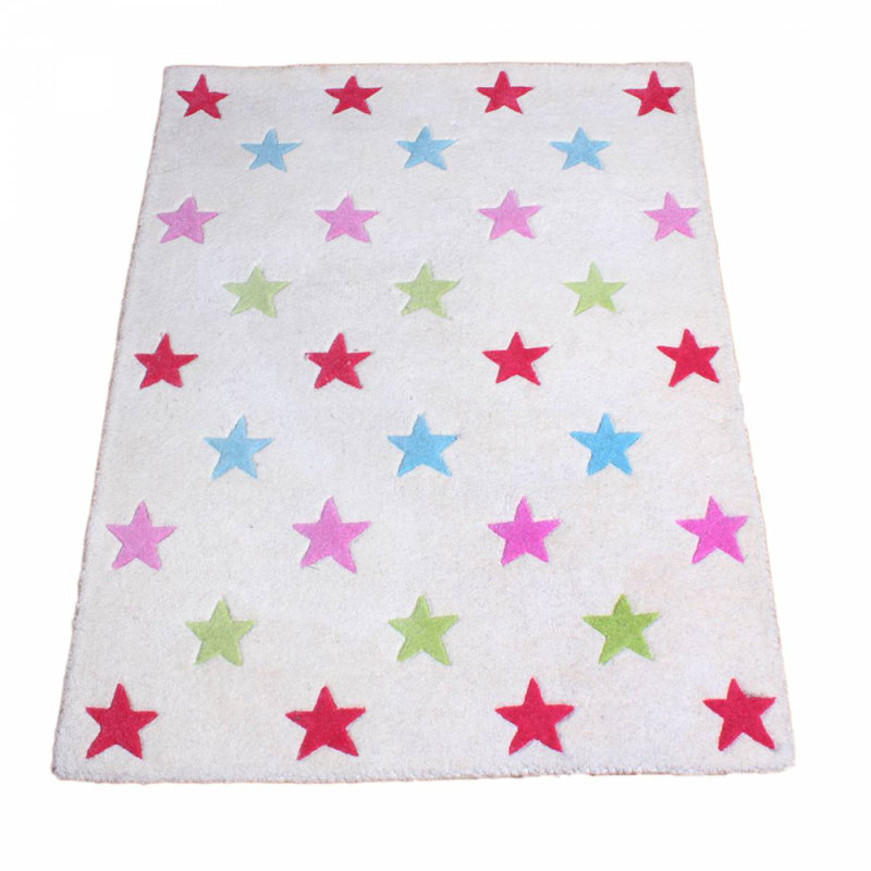Emma Geometric Wool Hand Woven Indoor / Outdoor Area Rug, Rectangle 120 x 180cm