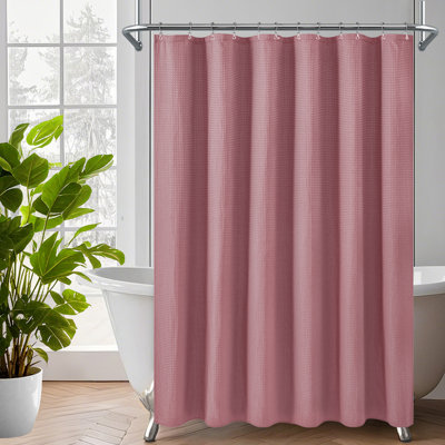 Rideau de douche à tissage gaufré