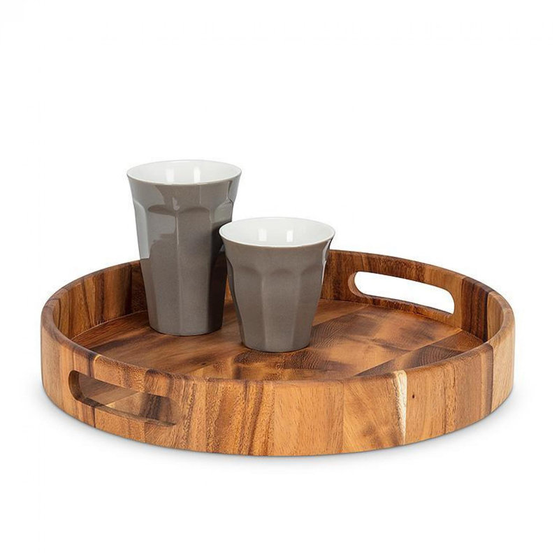 Round With Handles Tray