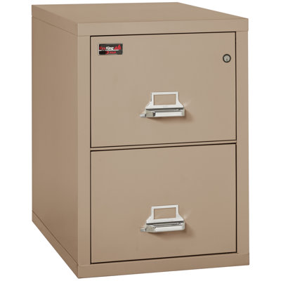 Fireproof 21.3125'' Wide 2 -Drawer Steel File Cabinet