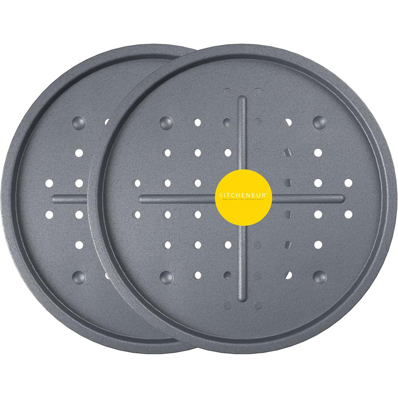 KITCHENEUR Non-Stick Aluminium 33.5cm Pizza Pan