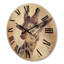 Portrait d'une girafe I horloge murale en bois-63903229