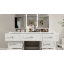 110cm Dressing Table with Tri-Fold LED Mirror & 9 Drawers - High-Capacity Vanity with Hidden Storage