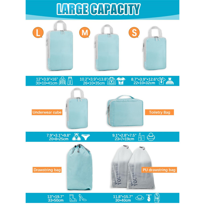 Rebrilliant Fabric Storage Bag, Blue