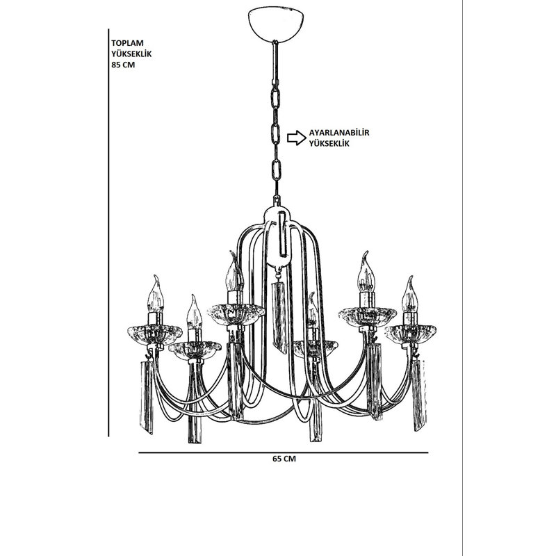 Chriselle LED Chandelier