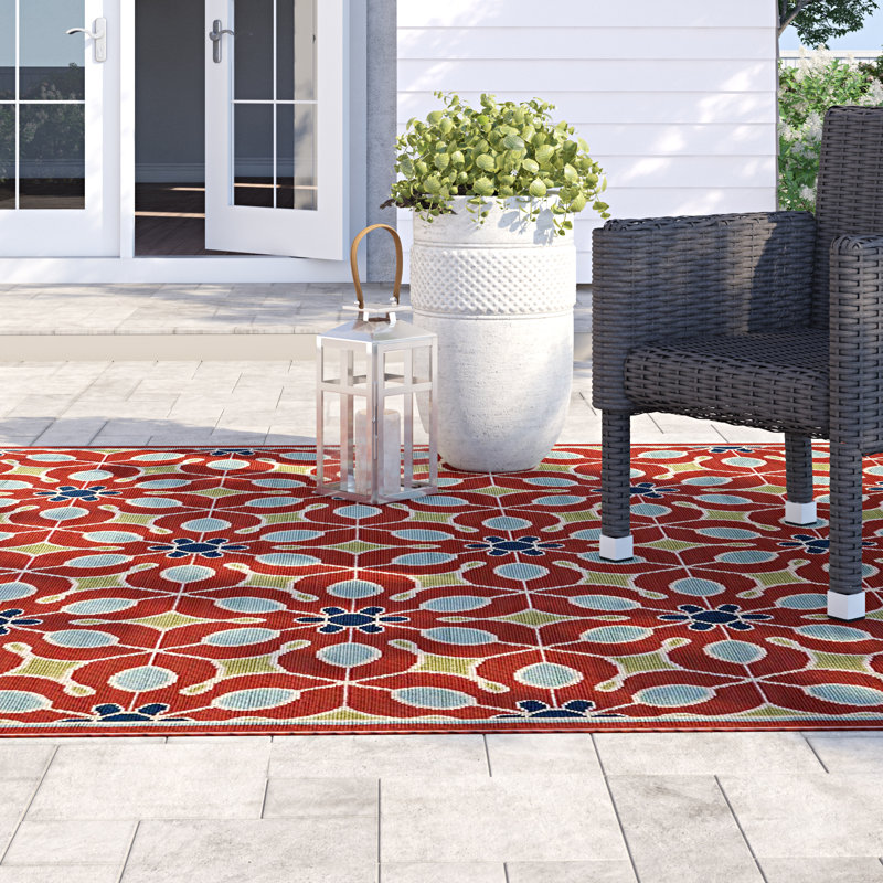 Geometric Indoor / Outdoor Area Rug, Rectangle 239 x 320cm