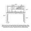 Bureau en noyer avec huche et rangement