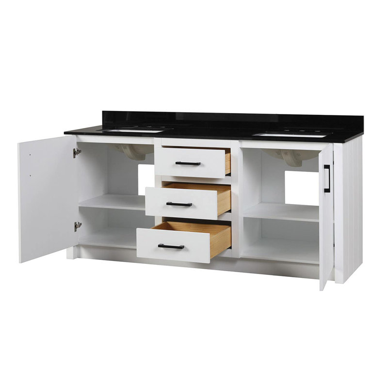 Ensemble de meuble-lavabo double 72 "