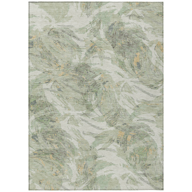 Machine Washable Indoor/Outdoor Jourdan ACN2387 Floral Rug, Rectangle 2'6" x 3'10"