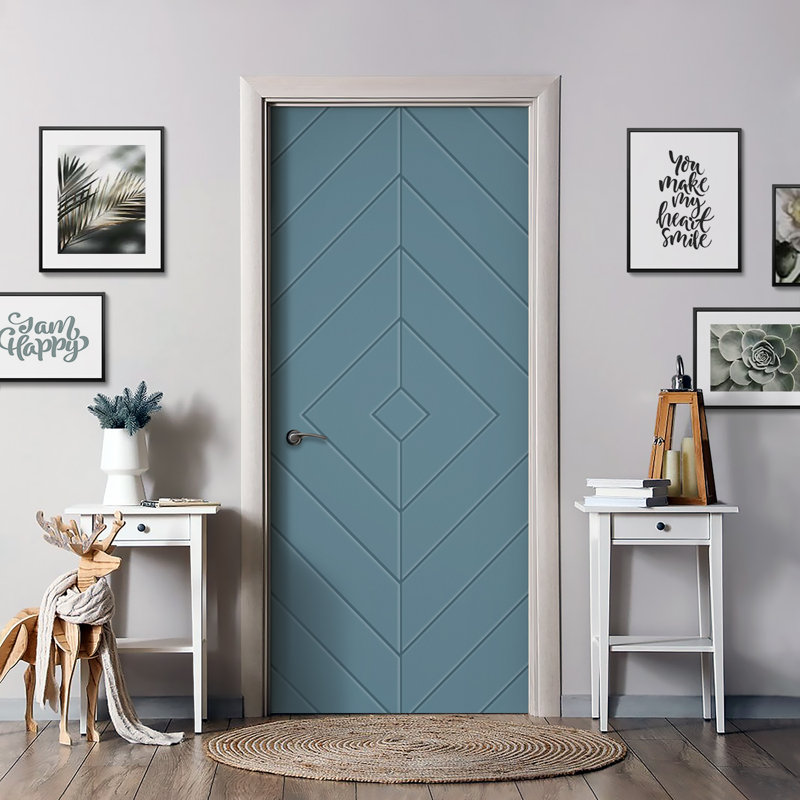 Painted Smooth Composite Single Prehung Interior Door, 26" x 80", Dignity Blue, Right
