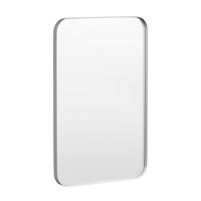 Cozy Design Tempered Glass Framed Wall-Mounted Bathroom Vanity Mirror