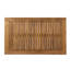 Table basse de 40 po x 24 po de 18,72 po de hauteur en bois avec patine brune et bordure bronze antique