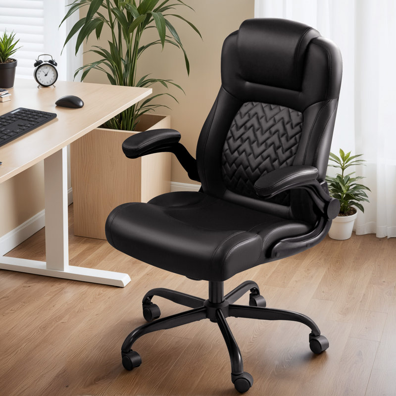 High Back Ergonomic Executive Chair with Headrest, Black