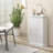 41" Kitchen Pantry Storage Cabinet, Freestanding Kitchen Cabinet with Double Doors, 5-Tier Shelf, 12 Spice Racks and Adjustable Shelves, White-78018540