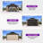 PURPLE LEAF 10’X 14’Outdoor Hardtop Gazebo Metal Frame Galvanized Steel Double Roof with Curtains and Nettings for Patio Desk Backyard Bronze