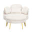 Canapé moderne de 61 pouces avec siège comtable beige, petit canapé avec petite table de bout, siège convenable pour l'heure du déjeuner, petit appartement convenable, chambre à coucher, petit canapé avec balcon-644648838