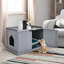 Landon Wood Enclosed Litter Box Enclosure