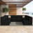 Praia 8-Piece Modular Upholstered U-Shaped Sectional Sofa Set with Sunbrella Cushions-684535840
