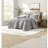 Premium Linen Bedding Sets Full Queen, Modern Gray For Home