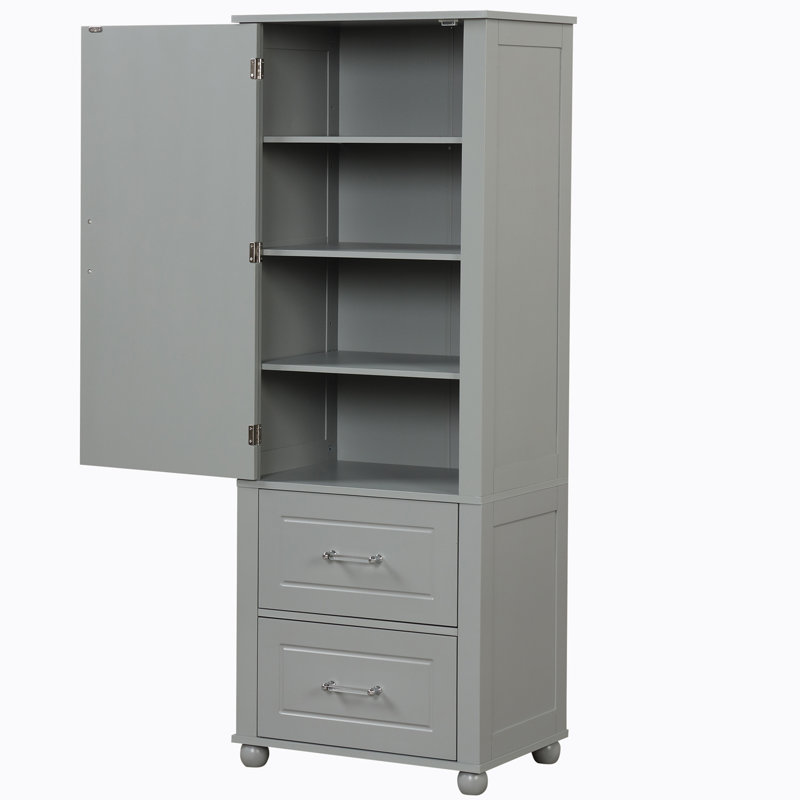 Armoire à linge Brogène, Gris