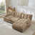 Chenille café clair