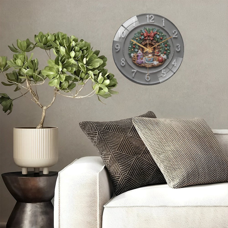 Horloge murale de Noël 12 po