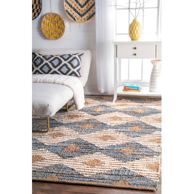 Goshen Geometric Cotton Hand Woven Area Rug