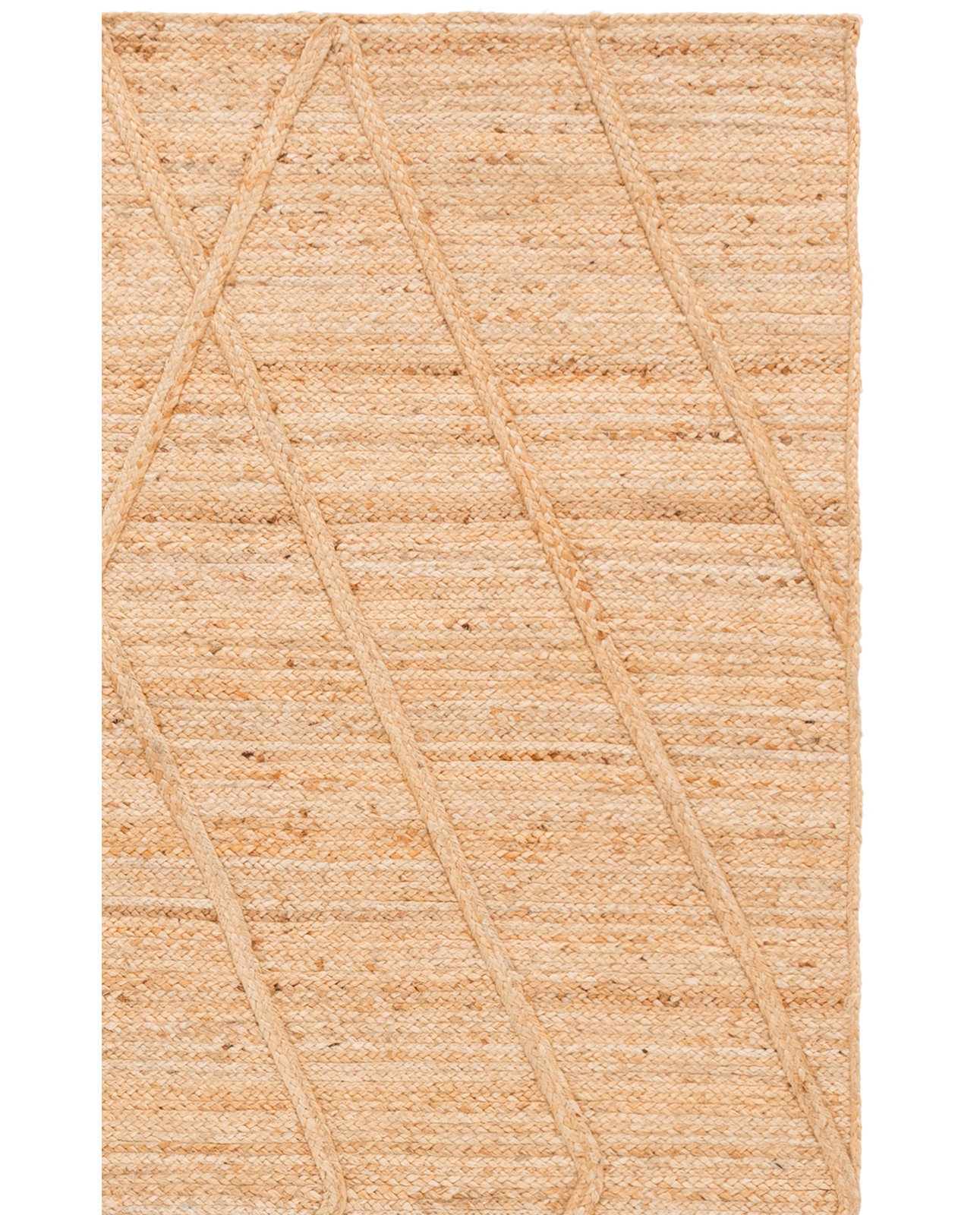 Flatweave Geometric Jute Rug, 4'-0" X 6'-0" Rectangle