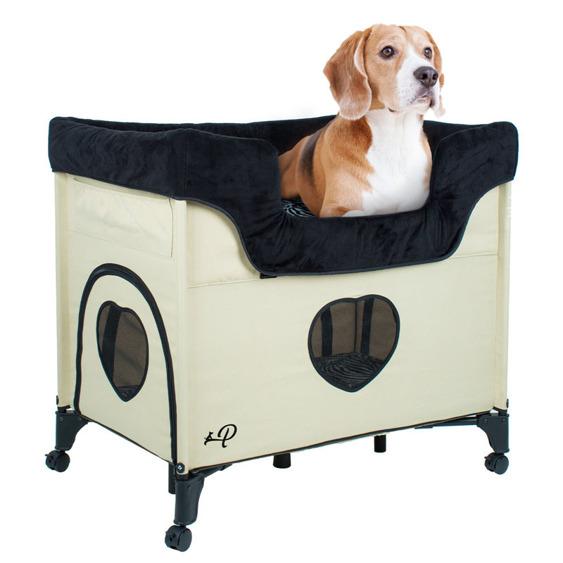 Petique's Bedside Lounge Pet Bed, Cream