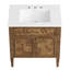 Meuble-lavabo sur pied simple 30 po avec plateau en bois manufacturé Modway Elysian-93027971-93027974