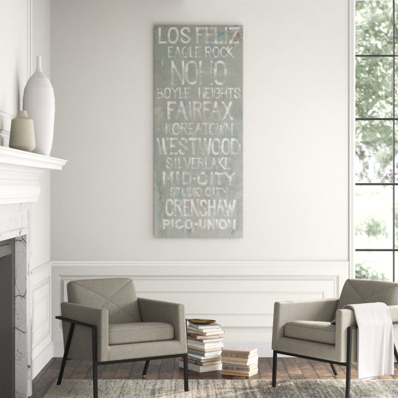 Memories Of Los Angeles Print by Keegan Stewart, Glass Coat, 72" H x 30" W x 1.5 D