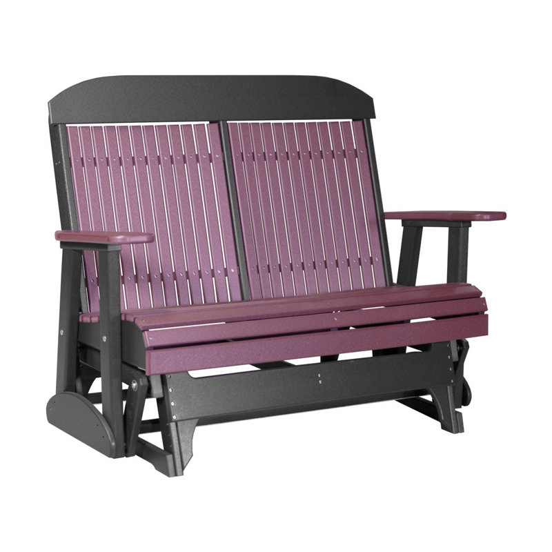 Banc coulissant classique Kellerstrass, Bois de cerisier / noir