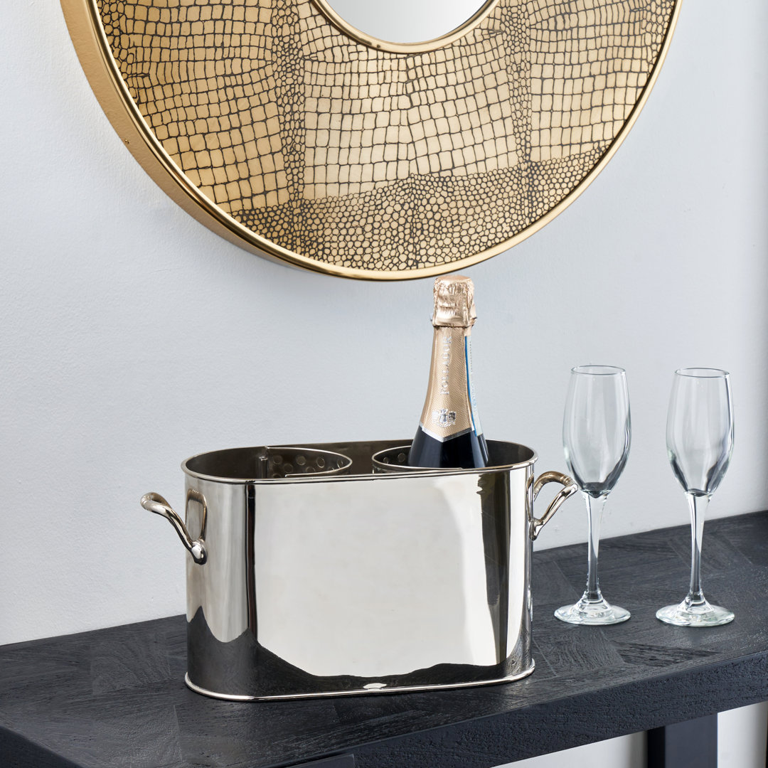 Metal 2 Bottle Wine Holder Carrier