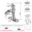 Robinet de salle de bains monotrou avec ensemble de drainage-71241773
