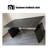 Black Rectangular Leather Standing desk-620100558-620100149