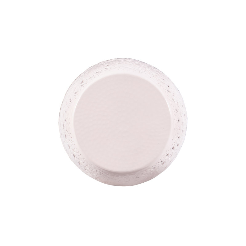 Safiya Light Pink Aluminum Round Side Table