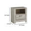 Table de chevet 23,75 po Simon