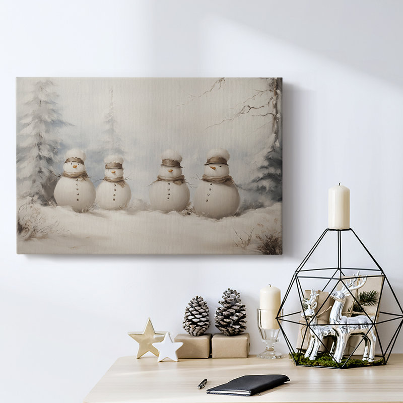 Art des Fêtes de Noël - Toile tendue avec châssis - Série 3-II, H 12 po x l 18 po
