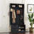 Hall Tree with 6 Hooks,Coat Hanger, Entryway Bench, Storage Bench,for Entrance, Hallwa
