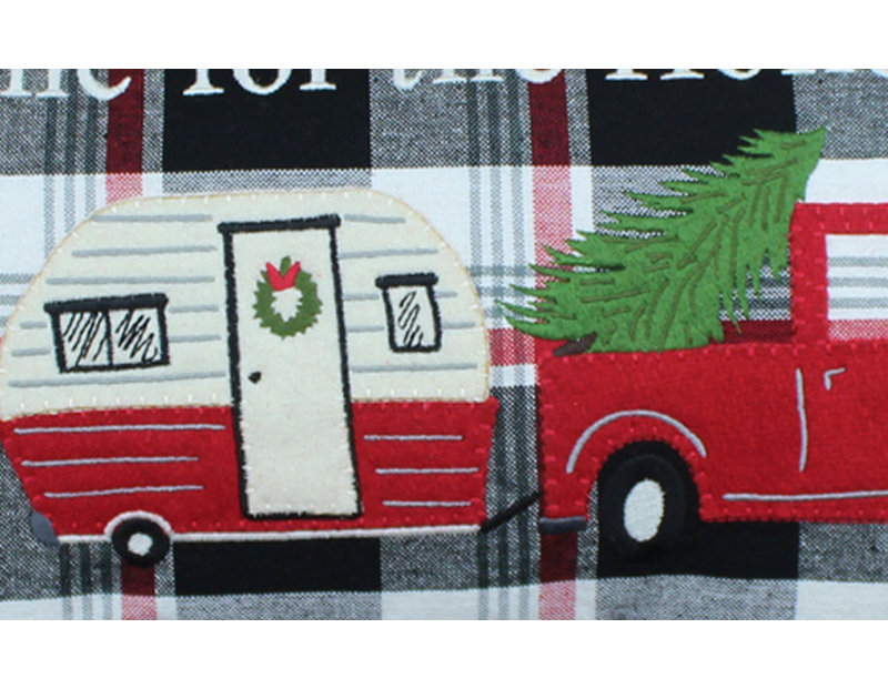 Winter Plaid HomeforHolidays PL 12x20