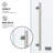 Elan 64-68" W x 74" H Sliding Frameless Shower Door with 3/8" Clear Glass-98714500