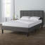Cardington Upholstered Bed Frame with Square Tufted Headboard-481300850