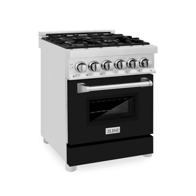 ZLINE 24 in. Legacy Dual Fuel Range w/ 4 Burner Cooktop & Electric Oven w/ Door