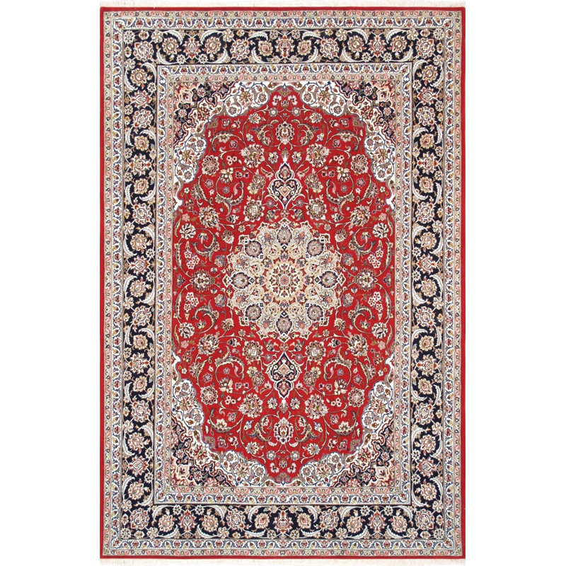 Hand Woven Cotton and Wool Oriental Area Rug
