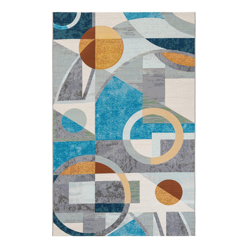 Keazia Indoor/Outdoor Area Rug, Rectangle 5'3" x 8'